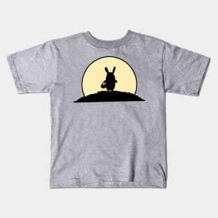 Cute Bunny Rabbit Sunset Kids T-Shirt